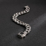 Vintage Gothic Style Male Bracelet Stainless Steel Clasp Charm