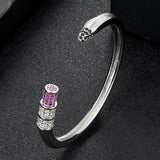 Colorful Zirconia Wedding Bangle Bracelet Dubai Jewelry