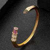 Colorful Zirconia Wedding Bangle Bracelet Dubai Jewelry