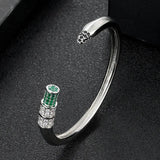 Colorful Zirconia Wedding Bangle Bracelet Dubai Jewelry