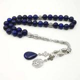 Lapis Lazuli Muslim Prayer Beads Bracelet Stone Misbaha Rosary