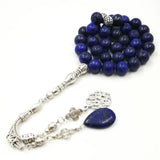 Lapis Lazuli Muslim Prayer Beads Bracelet Stone Misbaha Rosary