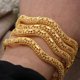 Dubai Luck Bangles Women Wedding Bracelet Africaine Wedding Jewelry