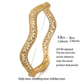 Dubai Luck Bangles Women Wedding Bracelet Africaine Wedding Jewelry