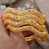 Dubai Luck Bangles Women Wedding Bracelet Africaine Wedding Jewelry