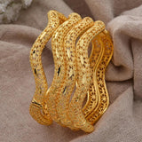 Dubai Luck Bangles Women Wedding Bracelet Africaine Wedding Jewelry