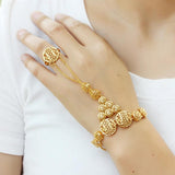 Hollow Round Ladies Set Slave Chain Bracelet - Muslim Party Decoration