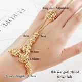 Hollow Round Ladies Set Slave Chain Bracelet - Muslim Party Decoration