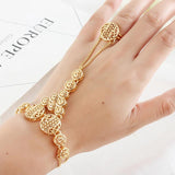 Hollow Round Ladies Set Slave Chain Bracelet - Muslim Party Decoration