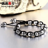 Stainless Steel Skull Bracelet Men Unique Jewelry Bangle
