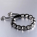 Stainless Steel Skull Bracelet Men Unique Jewelry Bangle