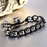 Stainless Steel Skull Bracelet Men Unique Jewelry Bangle