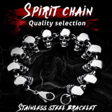 Punk Size Skull Bracelet 316 Stainless Steel High Jewelry