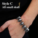 Punk Size Skull Bracelet 316 Stainless Steel High Jewelry