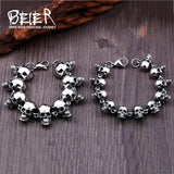 Punk Size Skull Bracelet 316 Stainless Steel High Jewelry