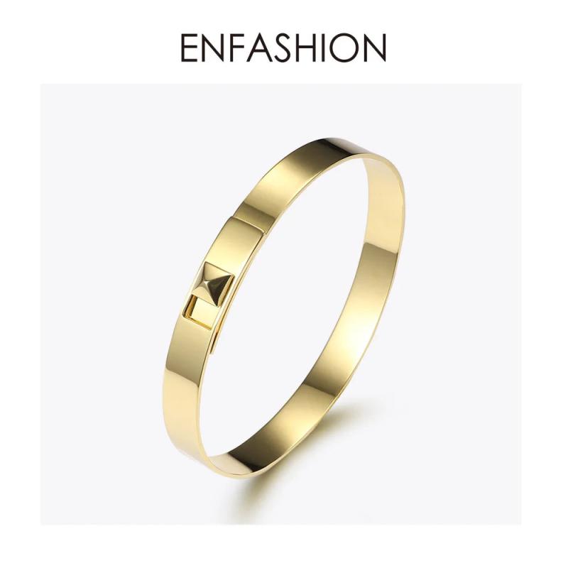 Stainless Steel Pyramid Cuff Bracelet Bangles for Women