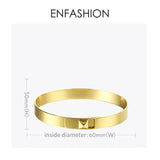 Stainless Steel Pyramid Cuff Bracelet Bangles for Women