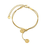 Double Steel Ball Bracelet for Women Party B222274
