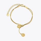 Double Steel Ball Bracelet for Women Party B222274