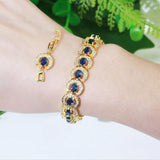 Green Cubic Zirconia Tennis Chain Bracelet for Women Wedding
