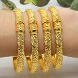 Ethiopian 24K Bangle Indian Women Arabic Bride Wedding Party Charm Bracelet