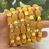 Indian 24k Plated Bangles Arabic Dubai Jewelry Bangles Women Bridal Wedding