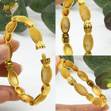 Indian 24k Plated Bangles Arabic Dubai Jewelry Bangles Women Bridal Wedding