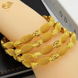 Indian 24k Plated Bangles Arabic Dubai Jewelry Bangles Women Bridal Wedding