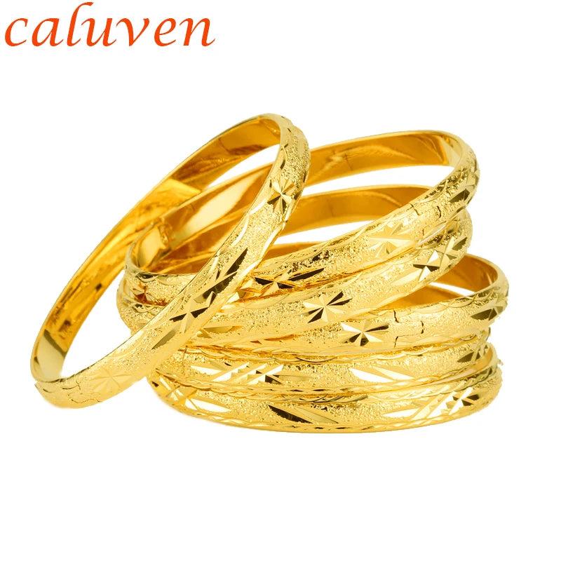6pc Ethiopian Dubai Bangles Indian Bangles & Bracelets African Bridal Gift