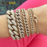 Iced Out Hip Hop Big Lock Lobster Bracelet