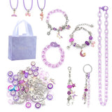 123pcs DIY Children's Crystal Buckle Bracelet Jewelry Set
