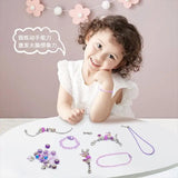 123pcs DIY Children's Crystal Buckle Bracelet Jewelry Set