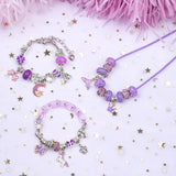 123pcs DIY Children's Crystal Buckle Bracelet Jewelry Set
