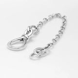 925 Silver Knot Snake Chain Bracelet Bangle Women Charm Beads