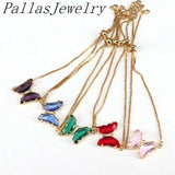 10Pcs Glass butterfly charm bracelet,Copper adjustable bracelet