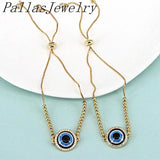 10Pcs Oil Drip Eye Bracelet for Women Adjustable Lucky Jewelry Gift