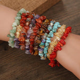 Gem Stone Bracelet Crystal Stretch Beads Quartz Wristband