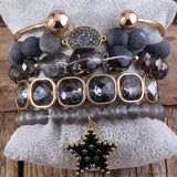 Boho Beaded Bracelet Set 5pc Stack Bracelet & Bangle Sets For Women Gift