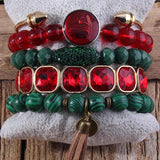 Boho Beaded Bracelet Set 5pc Stack Bracelet & Bangle Sets For Women Gift