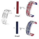 Stainless Steel Bracelet Bangle with Eiffel Tower Charm