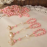 Baptism Favors Pink Communion Finger Rosaries