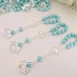 Baptism Favors Pink Communion Finger Rosaries