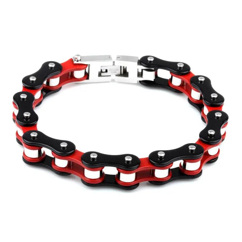 Men Biker Bracelet Punk Multicolor Stainless Steel Jewelry