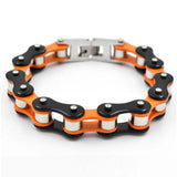 Men Biker Bracelet Punk Multicolor Stainless Steel Jewelry
