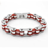 Men Biker Bracelet Punk Multicolor Stainless Steel Jewelry