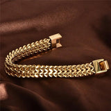 Men's Hiphop 316L Stainless Steel Popcorn Chain Bracelet 20/22cm Rock Jewelry