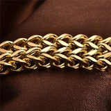 Men's Hiphop 316L Stainless Steel Popcorn Chain Bracelet 20/22cm Rock Jewelry