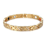Welmag Female Therapy Bracelet Zircon Magnetic Charm Bracelet Crystal Jewelry