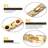 Welmag Female Therapy Bracelet Zircon Magnetic Charm Bracelet Crystal Jewelry