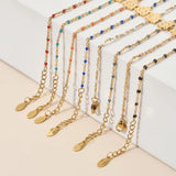 Boho Beads Turtle Charm Chain Bracelet Set for Women